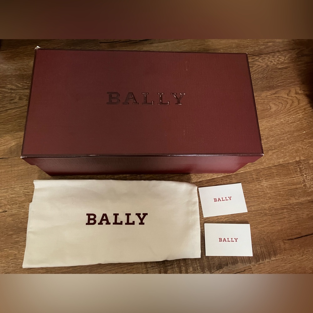 bally empty shoe box with dust bag